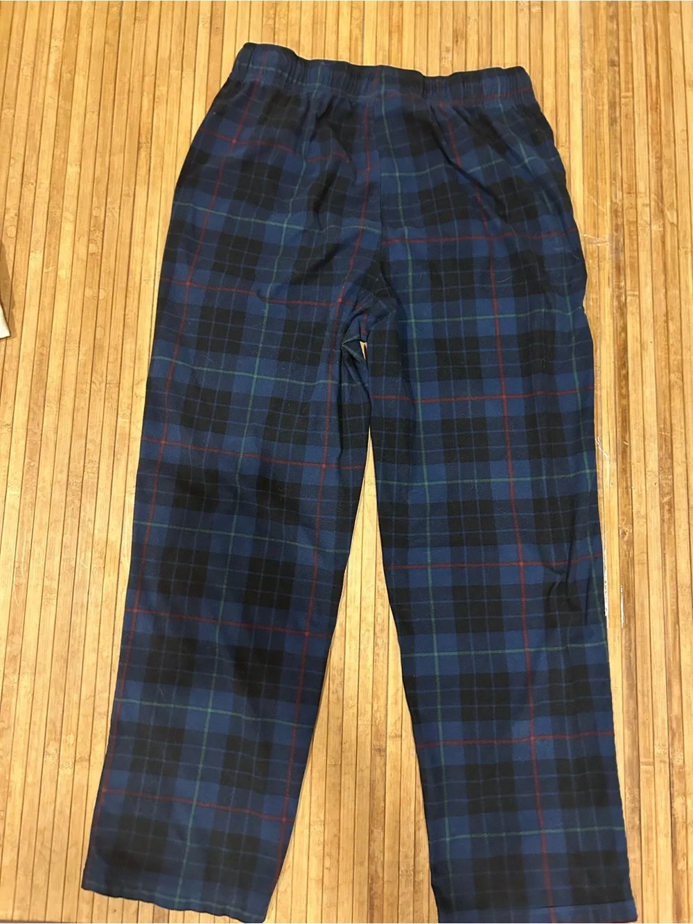 Nautica Cozy M Blue Black Red Plaid Striped Pajama Old Money Inspired PJ Bottoms